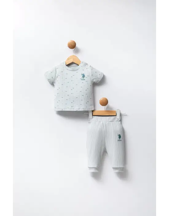 U.s Polo Bebek 2li Takım Usb2311 Su Yeşili