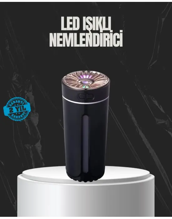 Usb Aromaterapi Difüzör Ultrasonik Hava Nemlendirici Led Gece Lambalı