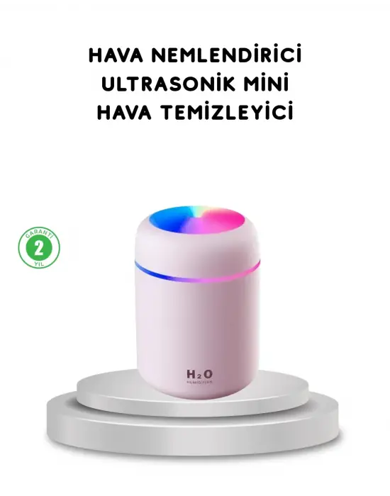 Usb Bağlantılı Led Işıklı Hava Nemlendirici – Sessiz Ve Kullanıcı Dostu Tasarım