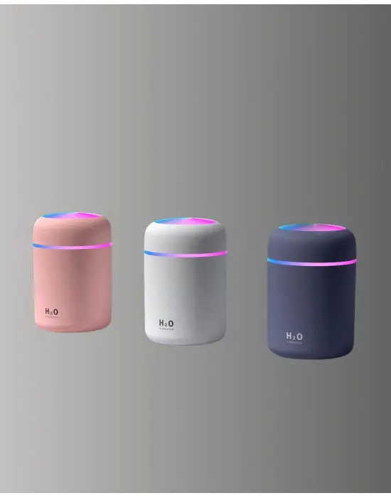 Usb Girişli Taşınabilir Mini Nemlendirici 300ml Su Hazneli