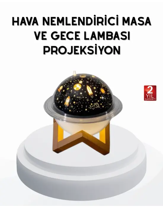 Usb Mini Hava Nemlendirici Ve Projeksiyon Lamba – Taşınabilir, Sessiz, Dekoratif Aromaterapi Cihazı