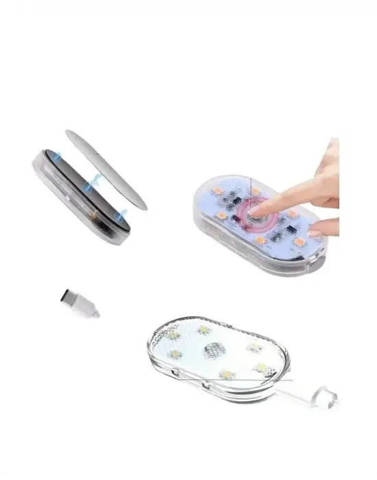 Usb Şarjlı, 3 Saat Kesintisiz Çalışan Araba Atmosfer Işıkları