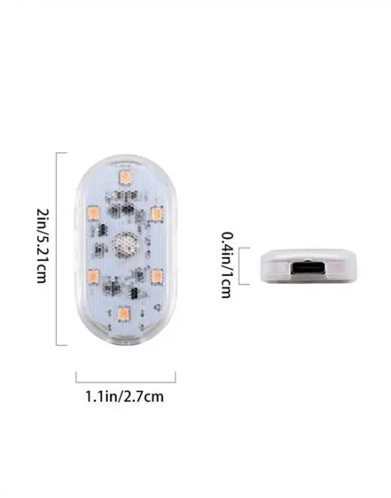 Usb Şarjlı, 3 Saat Kesintisiz Çalışan Araba Atmosfer Işıkları
