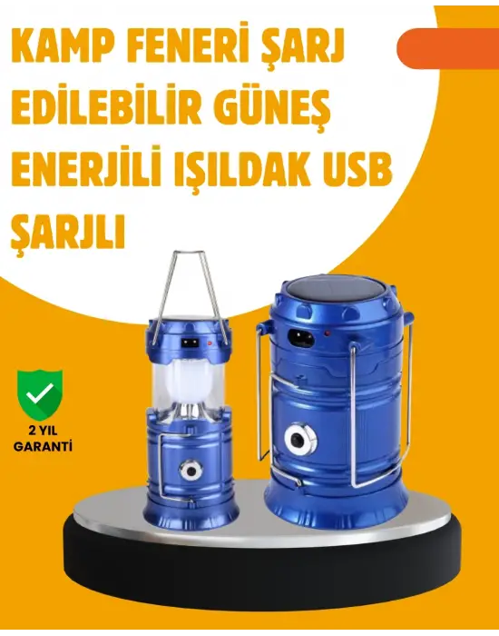 Usb Şarjlı Çok Fonksiyonlu Kamp Feneri – Taşınabilir Ve Dayanıklı