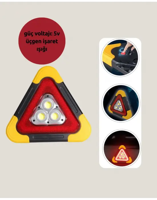 Usb Şarjlı Çok Modlu Acil Durum Feneri