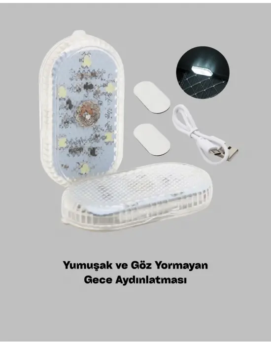 Usb Şarjlı Çok Renkli Dokunmatik Led Gece Lambası