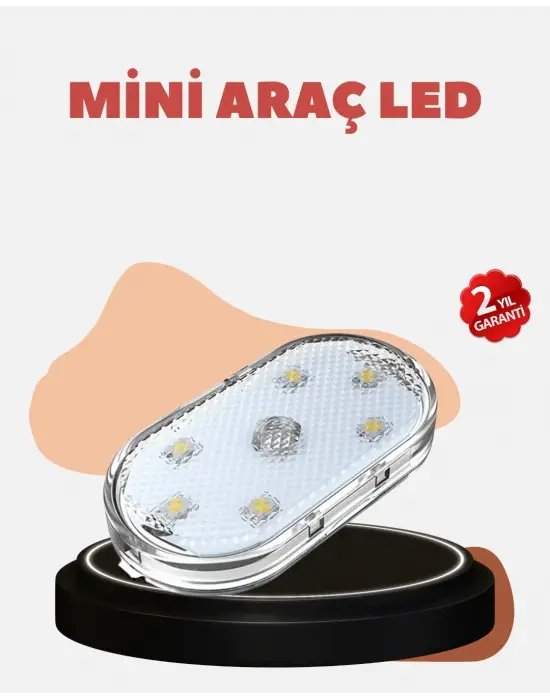 Usb Şarjlı Kablosuz Manyetik Montajlı Mini Led Işık