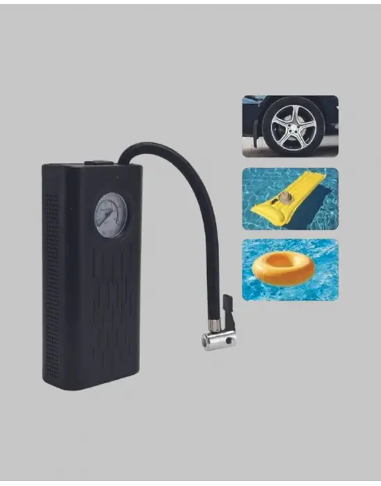 Usb Şarjlı Kompakt Elektrikli Hava Kompresörü 3000 Mah