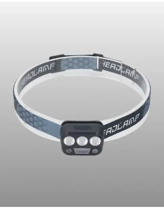 Usb Şarjlı Led Kafa Lambası 300 Lümen Güç Göstergeli