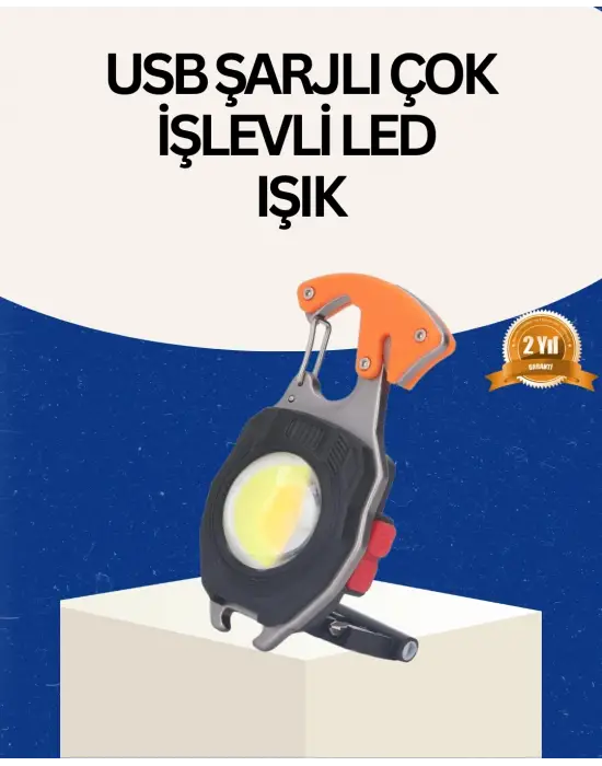 Usb Şarjlı Mini Led Anahtarlık Fener