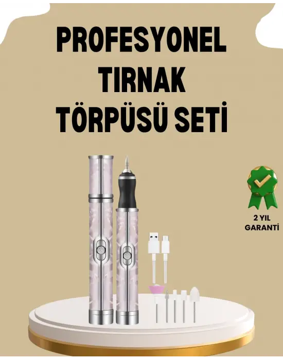 Usb Şarjlı Profesyonel 20.000 Rpm Elektrikli Oje Sökücü Ve Tırnak Bakım Aleti