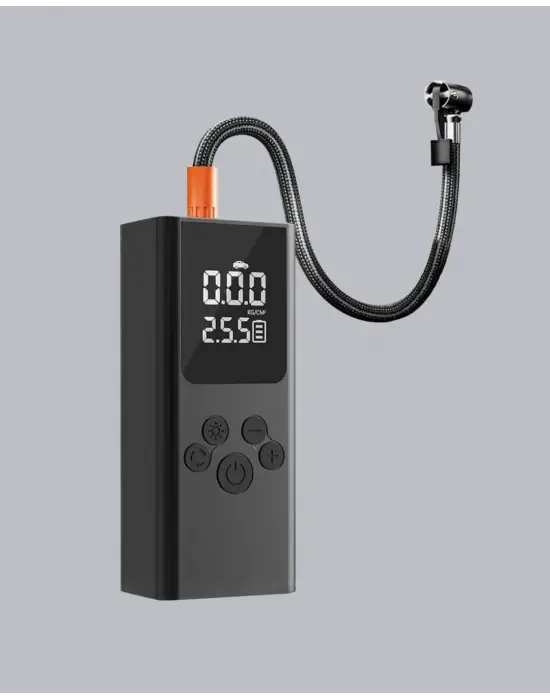 Usb Şarjlı Taşınabilir Hava Kompresörü Dijital Ekranlı