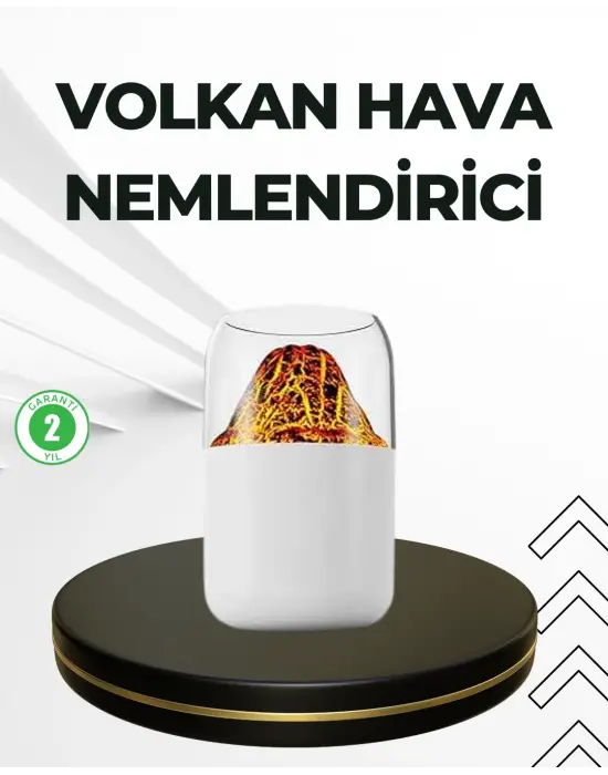 Usb Şarjlı Volkanik Tasarımlı Buhar Makinesi