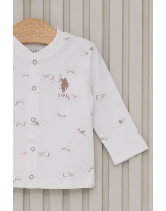 U.S.Polo Erkek Bebek Patikli 3Lü Takım USB2018 Krem