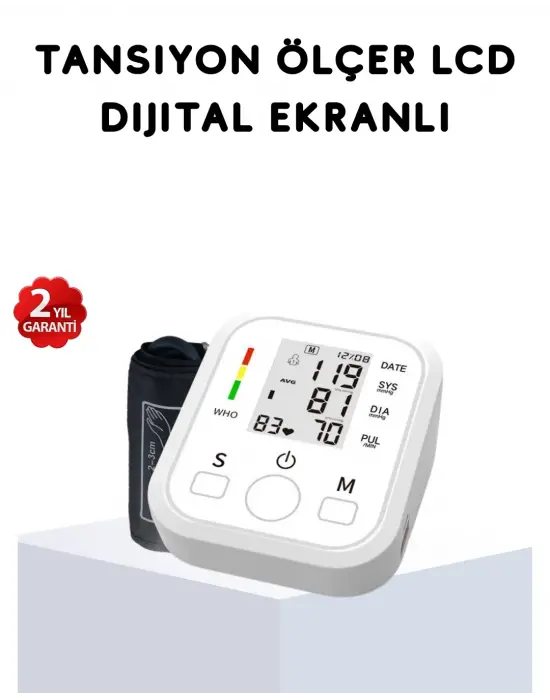 Üst Koldan Ölçüm Dijital Tansiyon Aleti – Ihb Aritmi Uyarılı Ve Çift Hafızalı