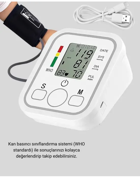 Üst Koldan Ölçüm Dijital Tansiyon Aleti – Ihb Aritmi Uyarılı Ve Çift Hafızalı