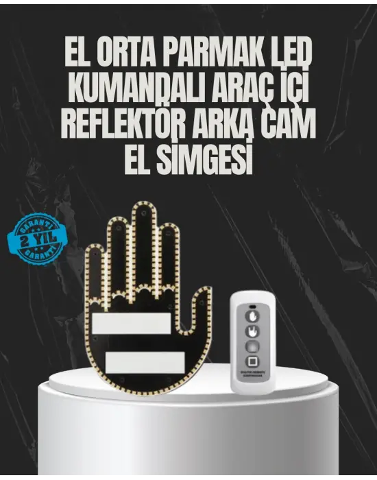 Uzaktan Kumandalı Led El Park Uyarı Cihazı 2025 Model A Kalite