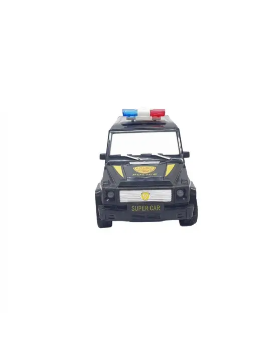 Omarı Uzaktan Kumandalı Polis Jeep 1:20 Ölçek Siyah
