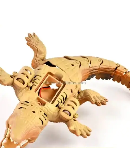 Uzaktan Kumandalı Şarjlı Yüzen Timsah - Kahverengi