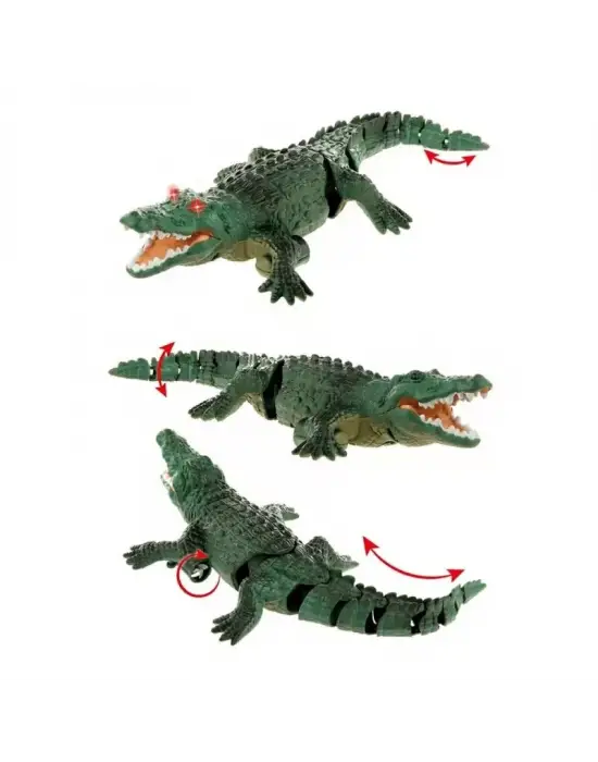 Uzaktan Kumandalı Şarjlı Yüzen Timsah - Yeşil