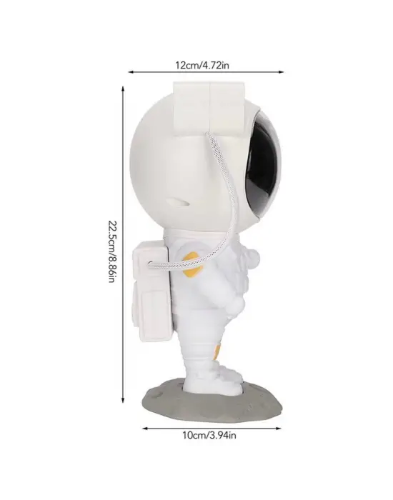 Omarı Zamanlayıcılı Astronot Projektör - Renkli Işık Modlarıyla Gece Lambası