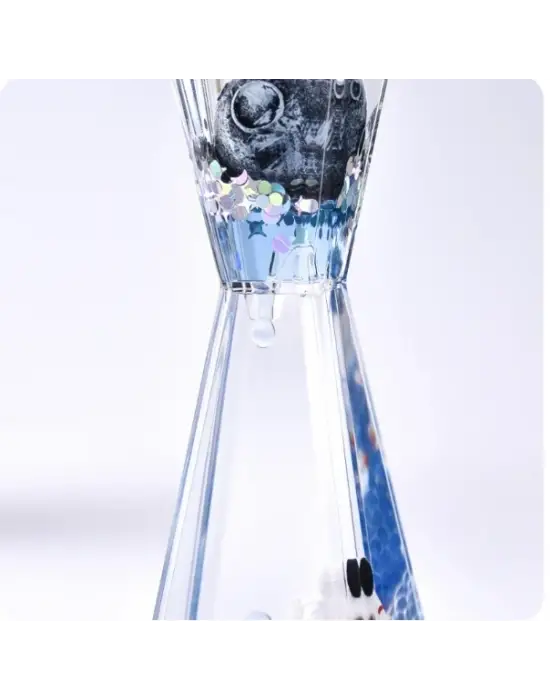 Uzay Temalı Dökülen Yağ Kum Saati