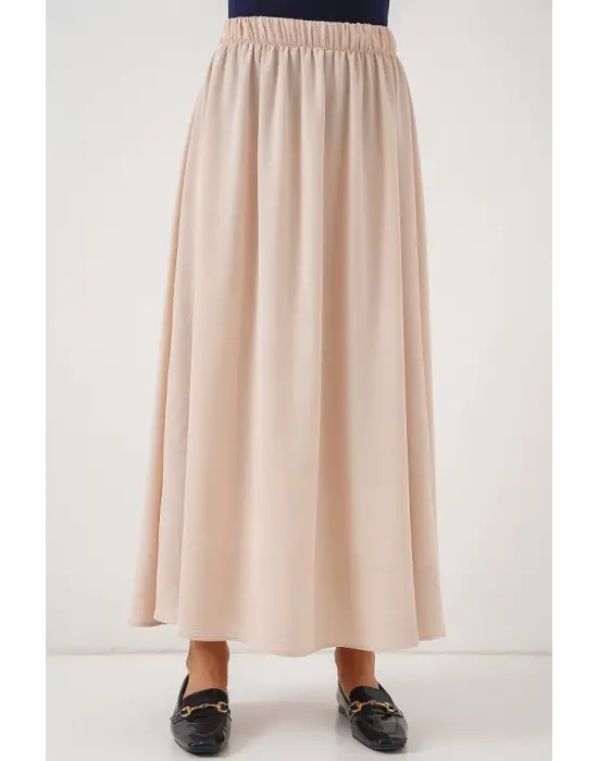 Uzun Ayrobin Etek 8050 - Bej
