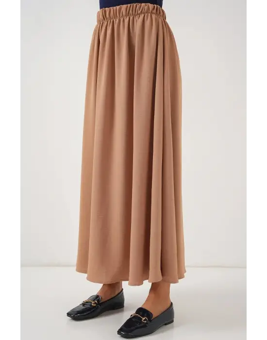 Uzun Ayrobin Etek 8050 - Camel