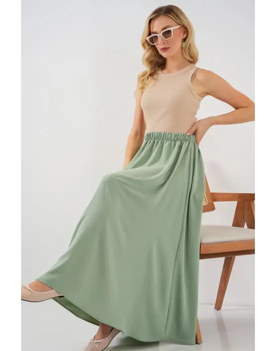 Uzun Ayrobin Etek 8050 - E.Yeşil