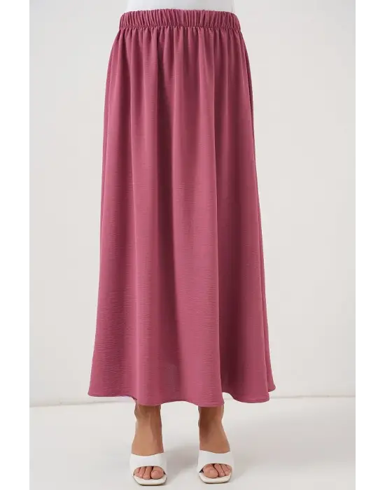 Uzun Ayrobin Etek 8050 - Gül Kurusu