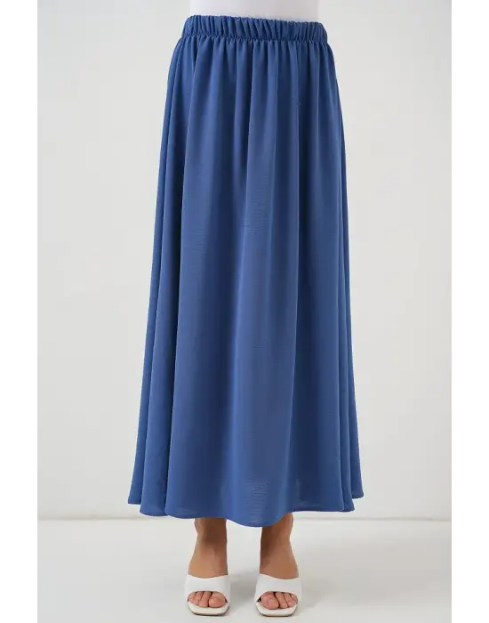 Uzun Ayrobin Etek 8050 - İndigo