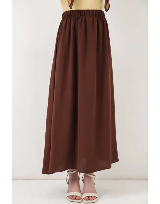 Zarif Uzun Etek Kahverengi