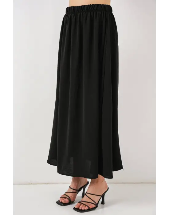 Modern Uzun Etek - Siyah