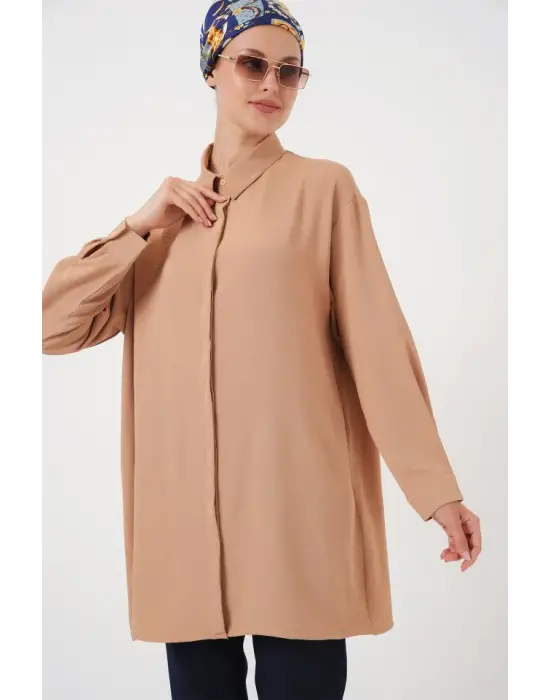 Uzun Gömlek Tunik 5945 - Bisküvi