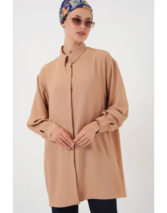 Uzun Gömlek Tunik 5945 - Bisküvi