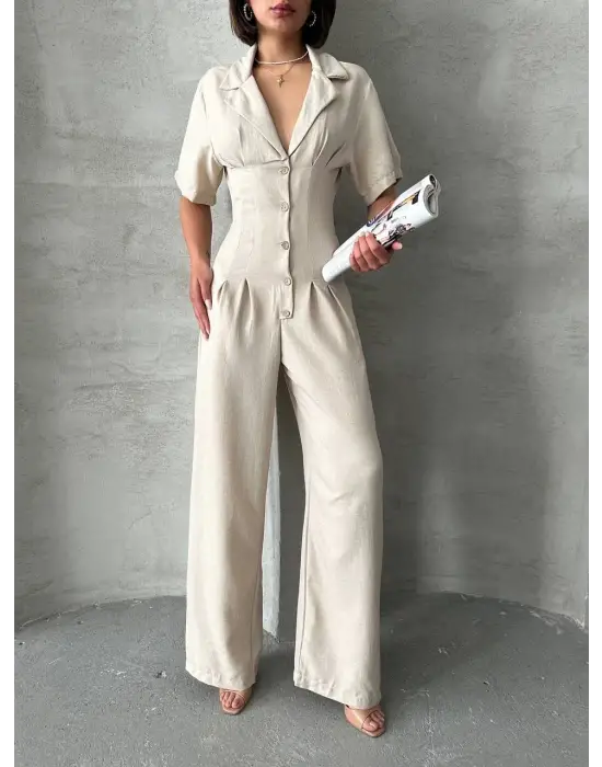 Zarif Uzun Keten Tulum