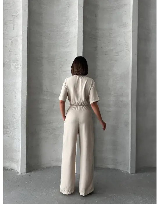 Zarif Uzun Keten Tulum