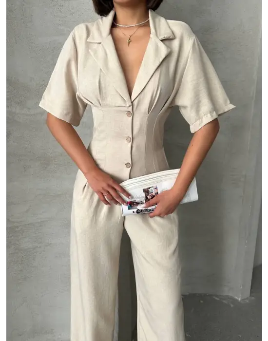 Omarı Yaz Şıklığı Tulum Modası