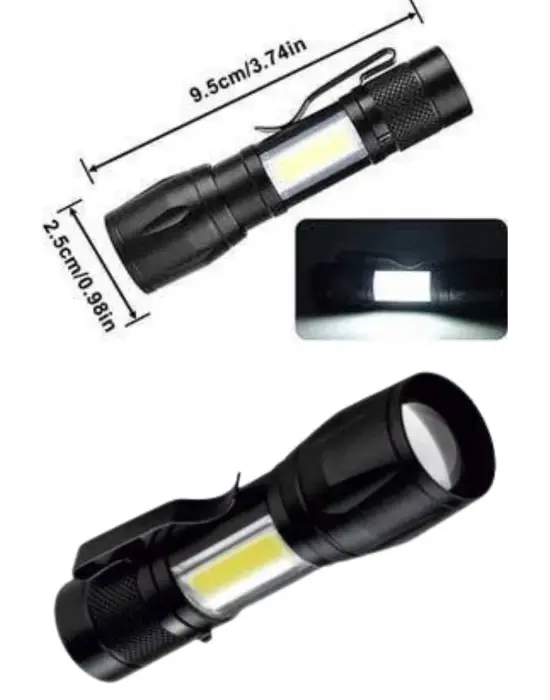 Uzun Menzilli Şarjlı El Feneri Uzun Ömürlü Led Işık Lamba