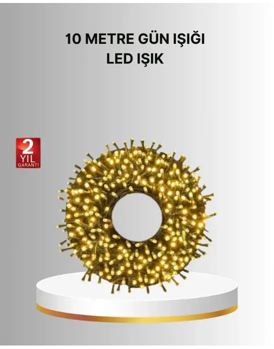 Uzun Ömürlü Led Teknolojili 10 Metre Şık Işıklı Süsleme Seti