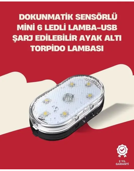 Uzun Ömürlü Lityum Bataryalı, Kompakt Araba İç Mekan Led Işıklar