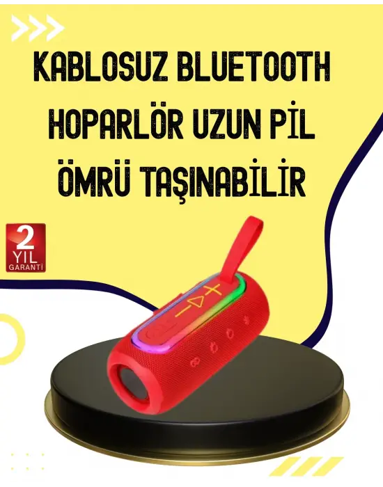 Uzun Pil Ömürlü Bluetooth 5.1 Hoparlör