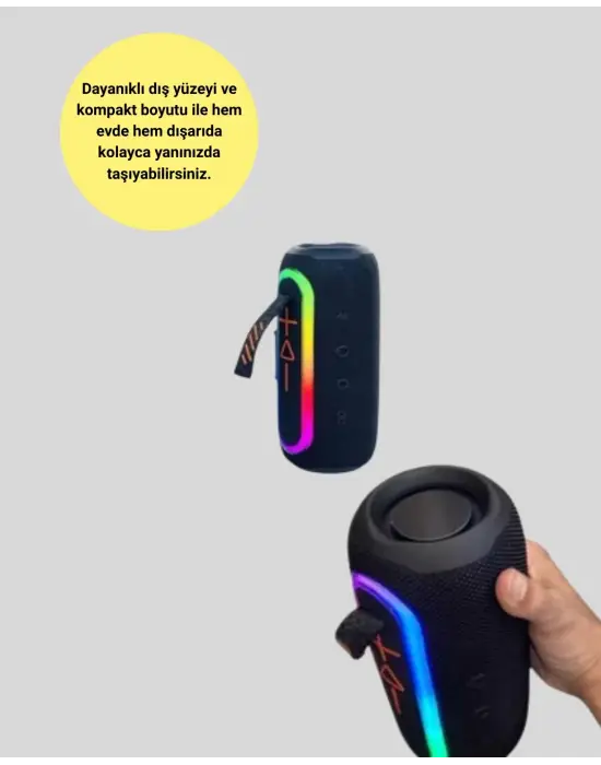 Uzun Pil Ömürlü Bluetooth 5.1 Hoparlör