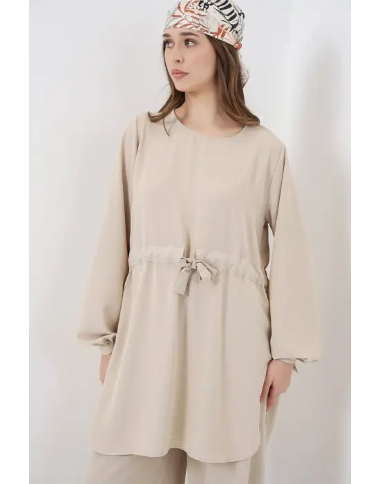 Çarpıcı İkili Takım Uzun Tunik Pantolon 6719