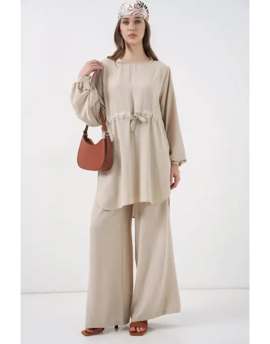 Çarpıcı İkili Takım Uzun Tunik Pantolon 6719