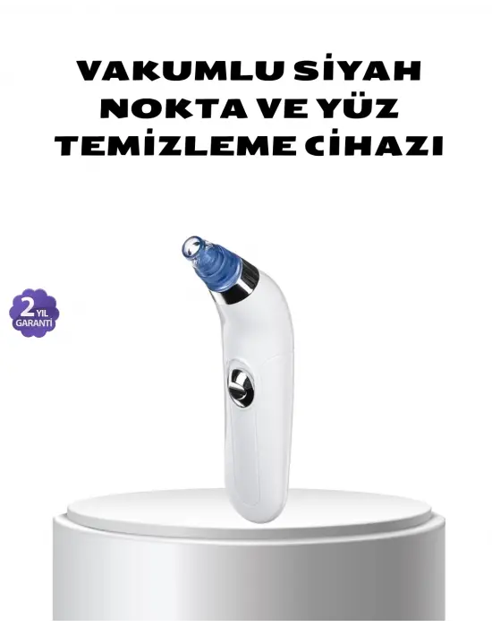 Vakumlu Siyah Nokta Temizleme Cihazı – 5 Kademe Güç Ve 4 Başlıklı Derin Cilt Bakımı