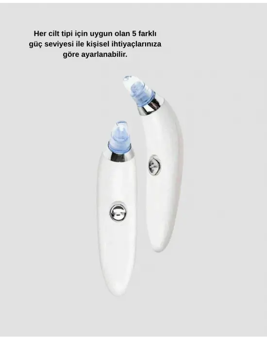 Vakumlu Siyah Nokta Temizleme Cihazı – 5 Kademe Güç Ve 4 Başlıklı Derin Cilt Bakımı