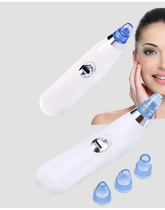 Vakumlu Siyah Nokta Temizleme Cihazı – 5 Kademe Güç Ve 4 Başlıklı Derin Cilt Bakımı
