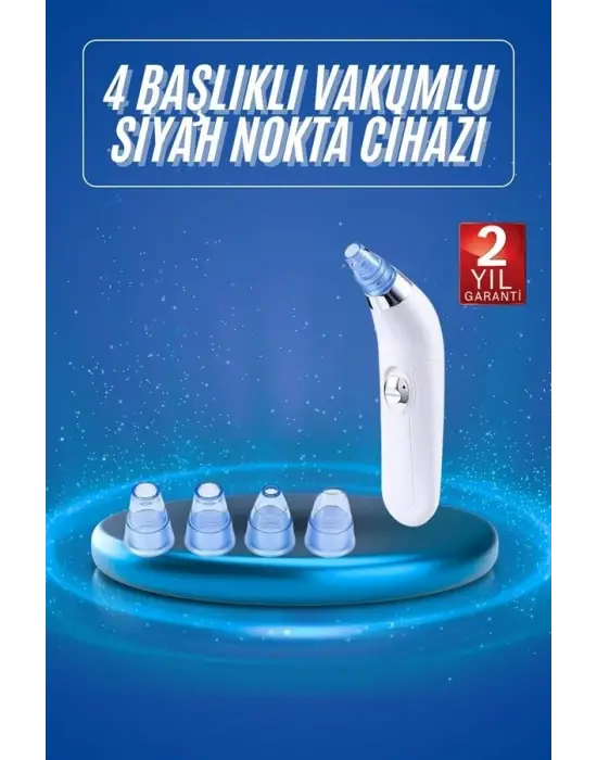 Vakumlu Siyah Nokta Ve Yüz Temizleme Cihazı 4 Başlıklı