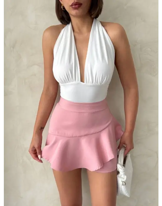 Zarif Fırfırlı Şort